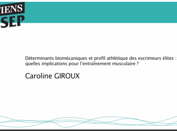 Determinants biomecaniques et profil athletique des escrimeurs elites quelles implications pour l'entrainement musculaire