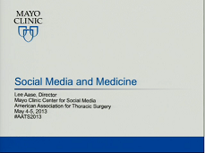 Développement du Chirurgien Académique - Médias sociaux et Médecine