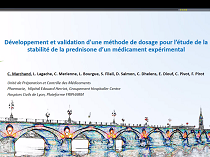 Développement et validation d'une méthode de dosage pour l'étude de la stabilité de la prednisone d'un médicament expérimental
