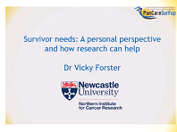 Day 1 Session 1 Survivors' experiences: Victoria Forster Day 1 Session 1 Survivors' experiences: Victoria Forster