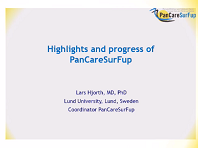 Day 1 Session 2 Highlights and progress of PanCareSurFup: Lars Hjorth Day 1 Session 2 Highlights and progress of PanCareSurFup: Lars Hjorth