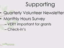 Day 2 - Volunteer Meeting Day 2 - Volunteer Meeting