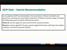December 20, 2020 ACIP Meeting - ACIP Vote