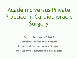 Deciding Between Private and Academic Practice