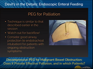 Decompressive PEG for Malignant Bowel Obstruction