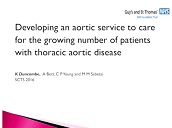 Developing an aortic service to care for a growing number of patients with aortopathies Developing an aortic service to care for a growing number of patients with aortopathies