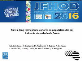 Devenir à long terme d'une cohorte en population ABERMAD de cas incidents de maladie de Crohn diagnostiqués entre 1994 et 1997 et facteurs prédictifs d'évolution invalidante