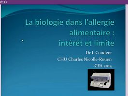 Diagnostic de l’allergie alimentaire - Intérêt et limites de la biologie