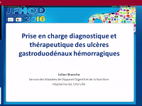 Diagnostic et traitement d'un ulcère gastro-duodénal hémorragique