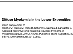 Diffuse Myokymia in the Lower Extremities Diffuse Myokymia in the Lower Extremities