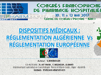 Dispositifs médicaux : réglementation algérienne Vs réglementation européenne