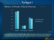 DOES ETIOLOGY OF GASTROPARESIS DETERMINE CLINCIAL OUTCOMES IN GASTRIC ELECTRICAL STIMULATION DOES ETIOLOGY OF GASTROPARESIS DETERMINE CLINCIAL OUTCOMES IN GASTRIC ELECTRICAL STIMULATION