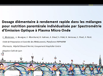 Dosage multi-élémentaire à rendement rapide dans des mélanges pour nutrition parentérale individualisée par Spectroscopie dEmission Optique à Plasma Micro-onde