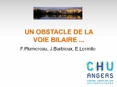DOSSIERS CLINIQUES I - Un obstacle de la voie biliaire