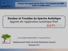 Douleur et autisme : apport de l'application "iFeel"