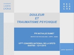 Douleur et traumatisme psychique
