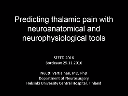 Douleur thalamique : peut-on la prédire ? Douleur thalamique : peut-on la prédire ?