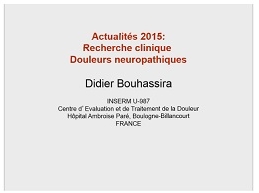 Douleurs neuropathiques