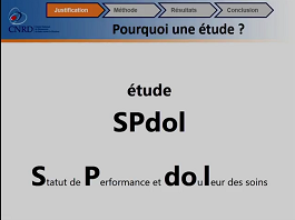 Douleurs provoquées par les soins et fin de vie : résultats de l'étude "SPdol" Douleurs provoquées par les soins et fin de vie : résultats de l'étude "SPdol"
