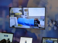 Dr. Jonathan Morris demonstrates a new virtual reality training tool