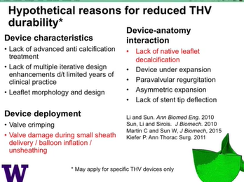 Durability vs Treatability Considerations for valve replacement therapy
