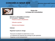 e-sfar 2019 - Comment détecter le patient vulnérable à la douleur ?