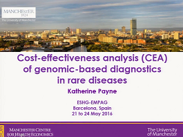 E6.1 Cost-effectivness of diagnostics in rare diseases