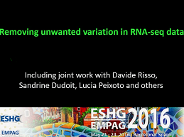 E7.1 Removing "unwanted variation" in sequence data