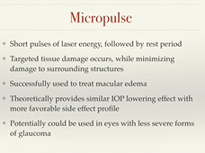Early Results of Micropulse Trasscleral Cyclophotocoagulation