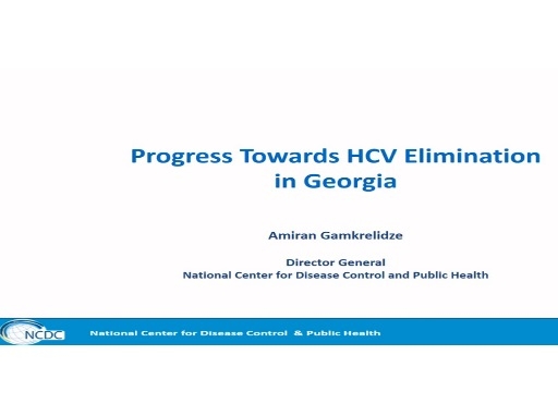 EASL-WHA (World Hepatitis Alliance) joint workshop. Dr. Gamkrelidze.