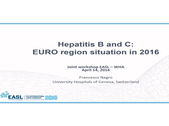 EASL-WHA (World Hepatitis Alliance) joint workshop - EURO region