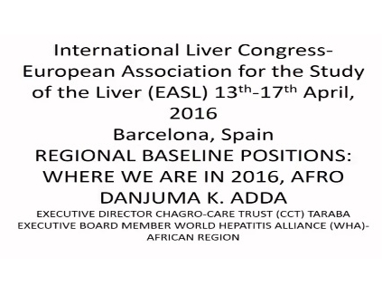 EASL-WHA (World Hepatitis Alliance) joint workshop. The AFRO region by Dr. Danjuma Adda. EASL-WHA (World Hepatitis Alliance) joint workshop. The AFRO region by Dr. Danjuma Adda.