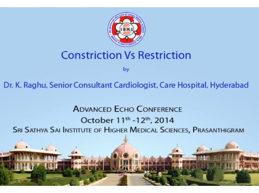 Echocardiography :Constriction Vs Restriction