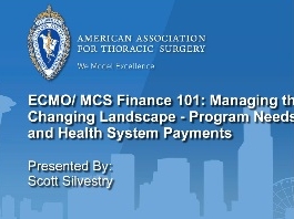 Financement de l'ECMO/MCS : Evolution du paysage - Programmes souhaités et financement par le système de santé Financement de l'ECMO/MCS : Evolution du paysage - Programmes souhaités et financement par le système de santé