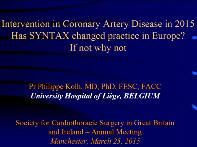 Effect of SYNTAX trial in Europe