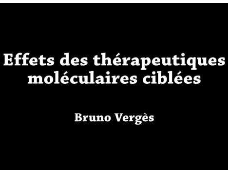 Effets métaboliques et endocriniens des thérapeutiques ciblées en oncologie