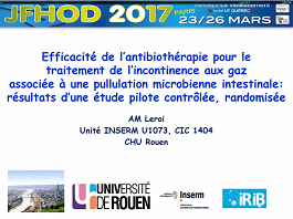 Efficacité de l'antibiothérapie pour le traitement de l'incontinence aux gaz associée à une pullulation microbienne intestinale : résultats d'une étude pilote contrôlée randomisée