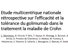 Efficacité et tolérance du golimumab dans la maladie de Crohn : étude multicentrique nationale rétrospective