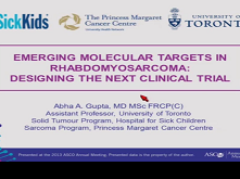 Emerging Molecular-Targeted Therapies in Early-Phase Clinical Trials and Preclinical Models Emerging Molecular-Targeted Therapies in Early-Phase Clinical Trials and Preclinical Models