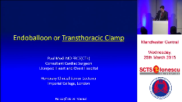 Endoballoon or transthoracic clamp