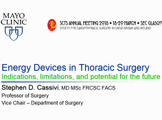 Energy devices facilitating thoracic surgery