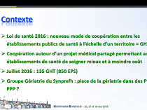 Enquête 2018 GHT et pharmacie clinique gériatrique