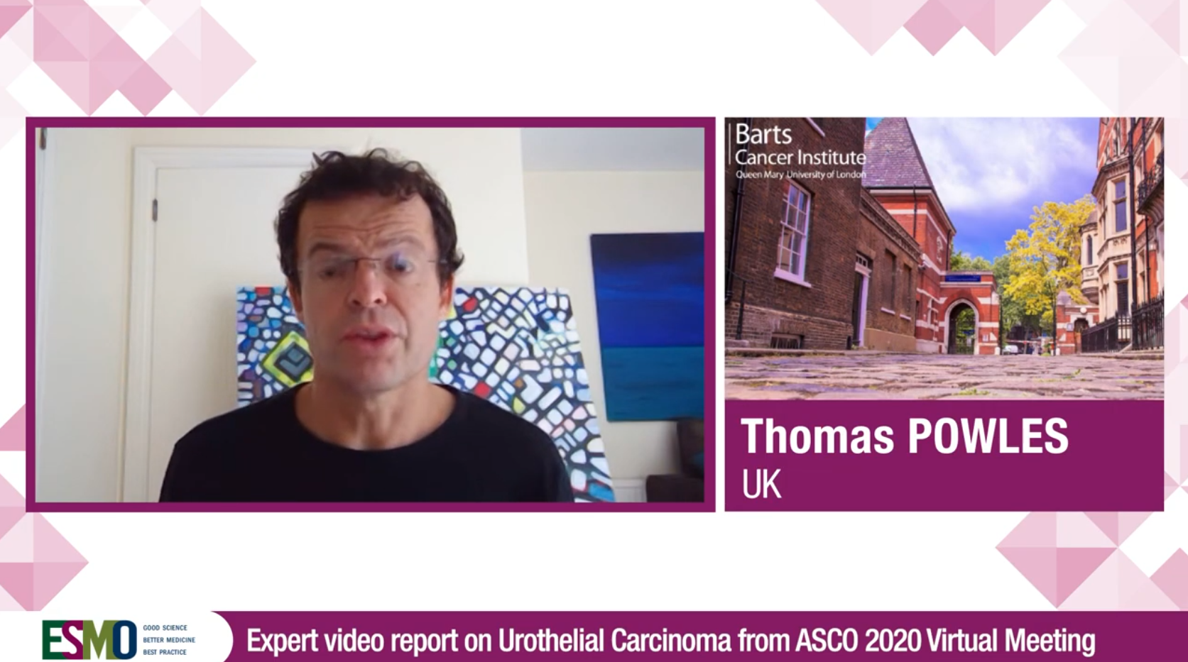 ESMO Expert video report on urothelial cancer from ASCO 2020