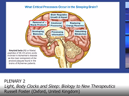 ESPE 2019 Plenary 2: Light, Body Clocks and Sleep: Biology to New Therapeutics ESPE 2019 Plenary 2: Light, Body Clocks and Sleep: Biology to New Therapeutics