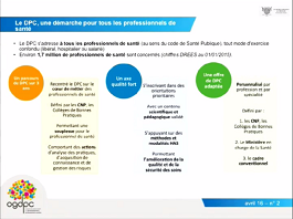 Etat actuel du projet d'Agence DPC Etat actuel du projet d'Agence DPC