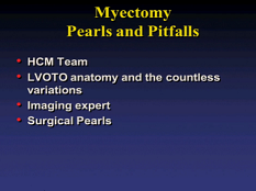 Etat cardiaque et prise de décision - Myectomie Etat cardiaque et prise de décision - Myectomie