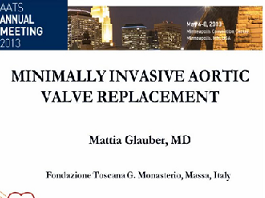 Etat cardiaque et prise de décision - Remplacement d'invasion minimale de la valve aortique Etat cardiaque et prise de décision - Remplacement d'invasion minimale de la valve aortique