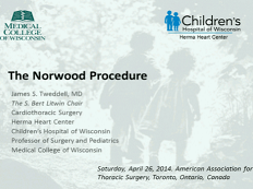 Etat congénital et prise de décision - La procédure de Norwood Etat congénital et prise de décision - La procédure de Norwood