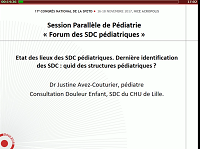 Etat des lieux des SDC pédiatriques. Dernière identification des SDC : qui des structures pédiatriques ? Etat des lieux des SDC pédiatriques. Dernière identification des SDC : qui des structures pédiatriques ?