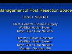 Etat thoracique et prise de décision - Gestion de l'espace de post-résection Etat thoracique et prise de décision - Gestion de l'espace de post-résection